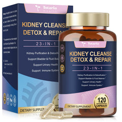 Totaria envase frontal Kidney Cleanse mostrando diseño y confianza