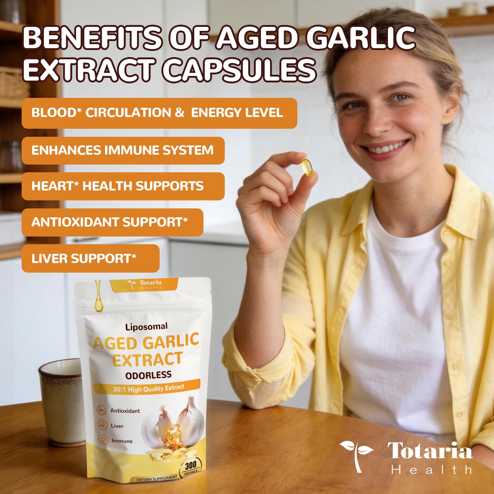 Totaria etiqueta legible con ingredientes y beneficios para decisión informada