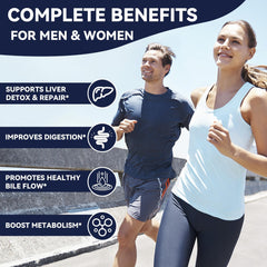 Porción de dos cápsulas de Totaria TUDCA 1200 mg para uso diario