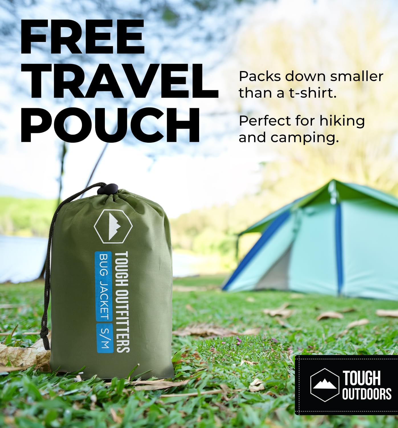 Tough Outdoors cordón ajustable en tobillo para sellado y seguridad antiinsectos