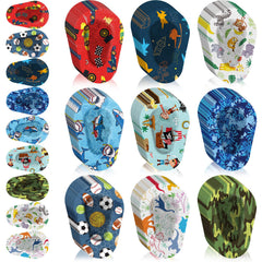 Toulite parche frontal del paquete mostrando cantidad y diseños, práctico para padres