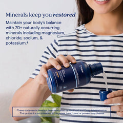 Trace Minerals comparación de tamaño del envase para valorar cantidad y duración