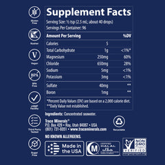 Trace Minerals gotas ConcenTrace en vaso para mezclar y remineralizar