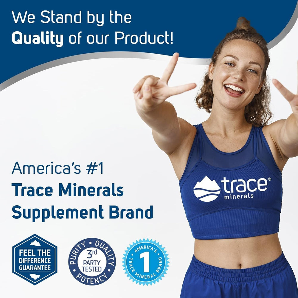 Botella Trace Minerals en lavabo moderno, estilo de vida y rutina diaria