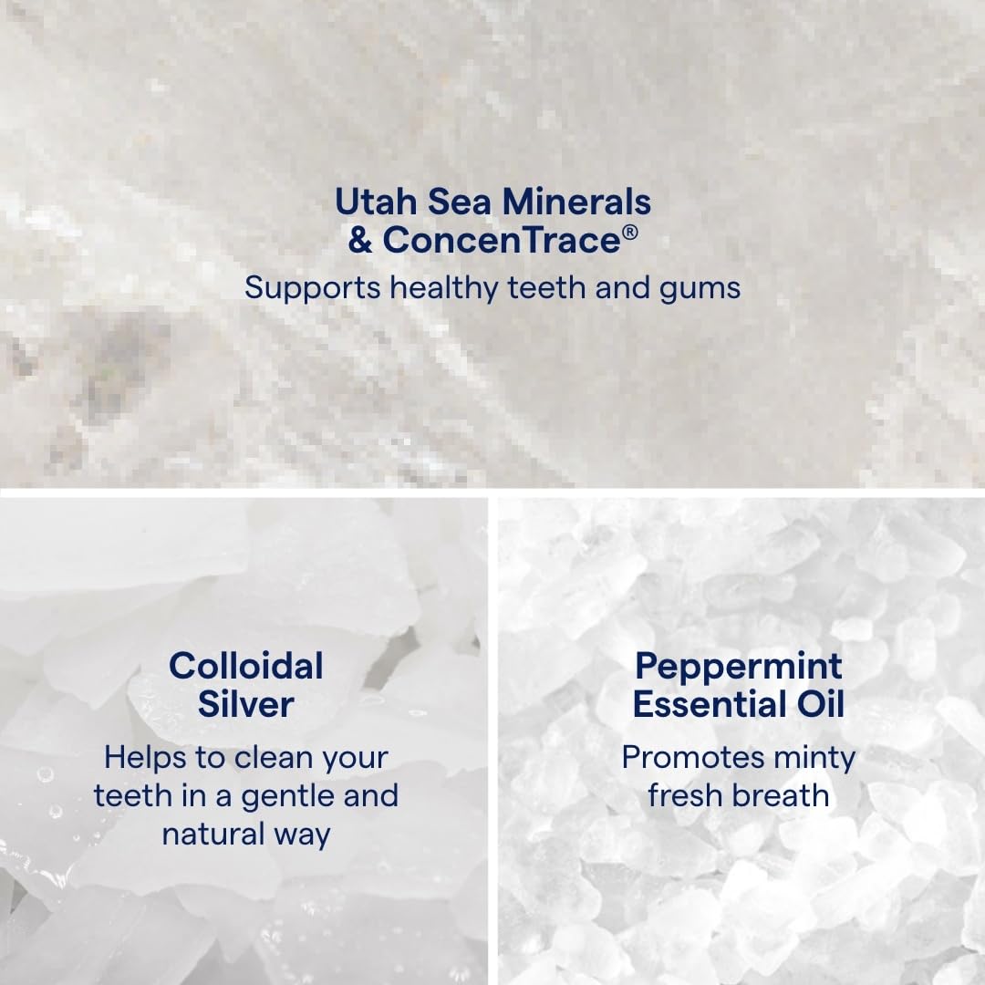 Trace Minerals etiqueta con ingredientes y beneficios para una lectura clara