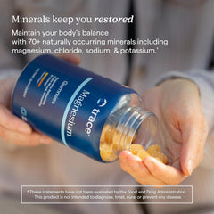 Trace Minerals etiqueta nutricional legible con dosis y advertencias útiles