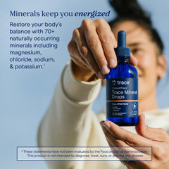 Etiqueta Trace Minerals con información nutricional clara para elegir con confianza