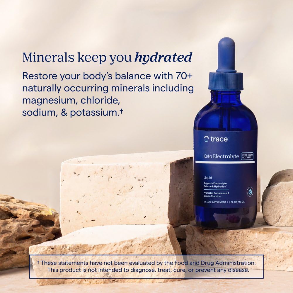 Trace Minerals etiqueta con ingredientes para verificar minerales por porción