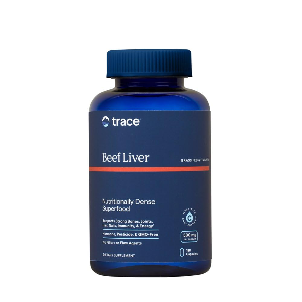 Trace Minerals frasco delante mostrando 180 cápsulas y conveniencia