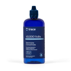 Trace Minerals frontal del producto mostrando envase y sello de 48 servicios, práctico para viaje