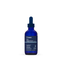 Trace Minerals frasco frontal mostrando 4 fl oz y marca, transparencia y confianza