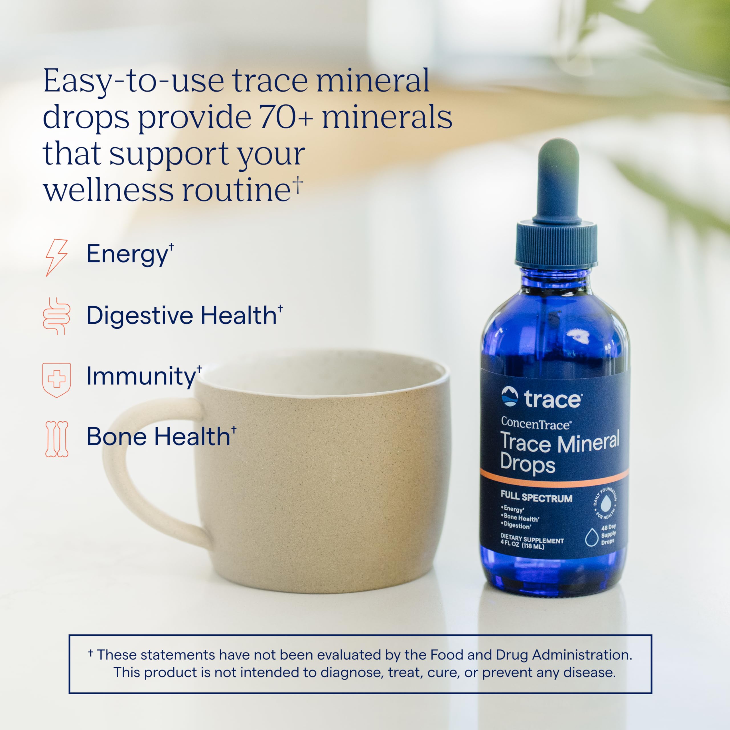Detalle del gotero Trace Minerals que permite medir gotas con precisión