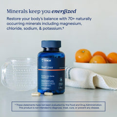 Trace Minerals hígado crudo pasture-raised como fuente natural