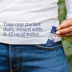 Trace Minerals sobre disolviéndose en agua para hidratación instantánea
