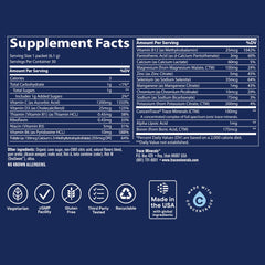 Trace Minerals mano sosteniendo sobre para uso portátil y rapidez