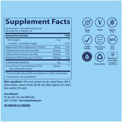 Trace Minerals bebida naranja mango en vaso, fácil disolución y refresco