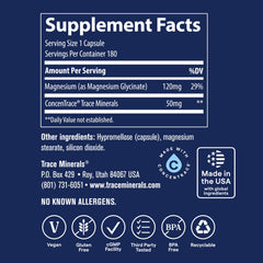 Trace Minerals detalle de la textura de la cápsula que sugiere pureza