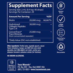 Trace Minerals textura líquida vertida para mezcla y absorción rápida