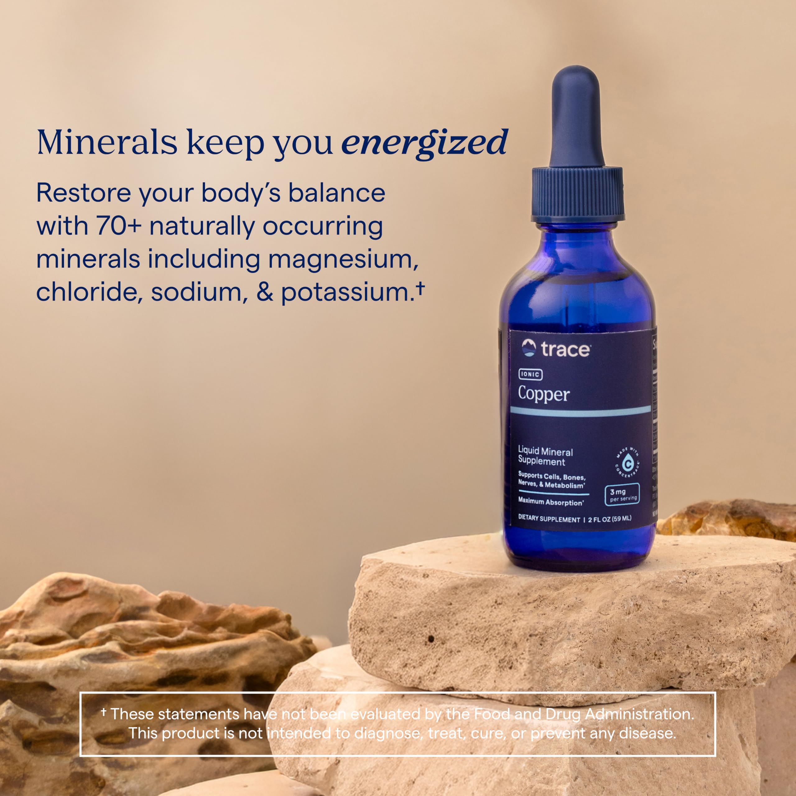 Trace Minerals añadido a batido post-entreno para recuperación y energía