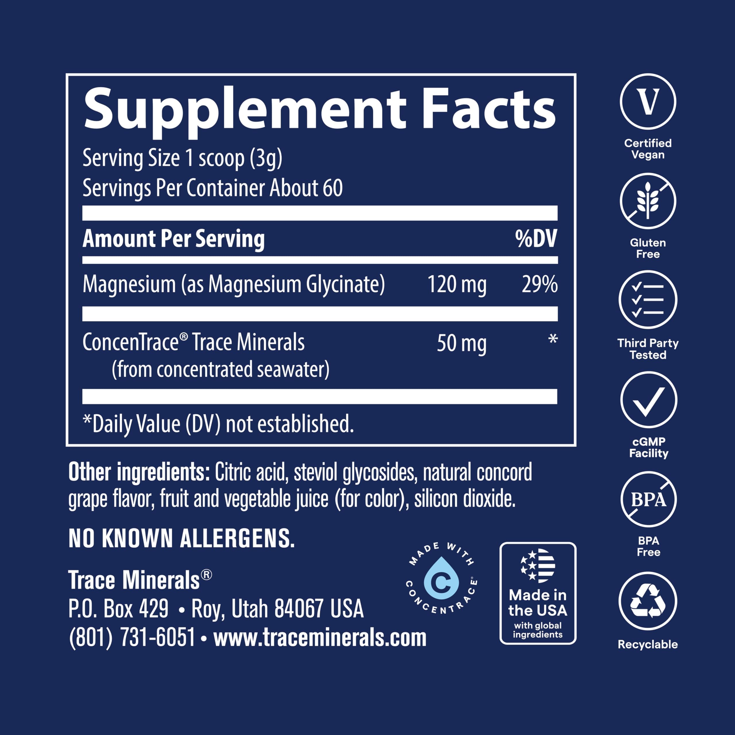 Trace Minerals producto en mesa de desayuno para integración diaria