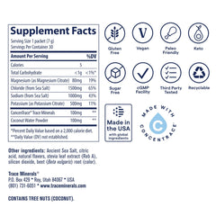 Atleta usando ZeroLyte Trace Minerals en el gimnasio para reponer electrolitos