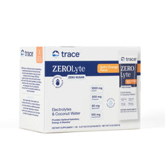 Trace Minerals sobre frente mostrando paquete y beneficio hidratación rápida