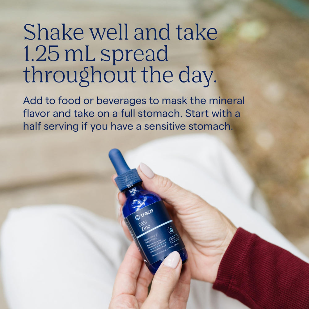 Trace Minerals envase de 60 ml para 45 porciones, formato compacto y práctico
