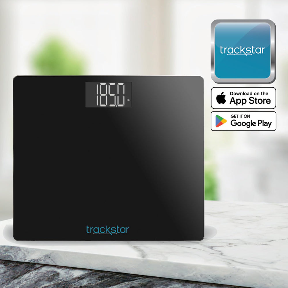 Trackstar detalle del cristal templado que resalta durabilidad y fácil limpieza
