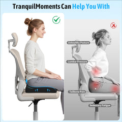 TranquilMoments capa de gel visible para sensación más fresca al sentarse