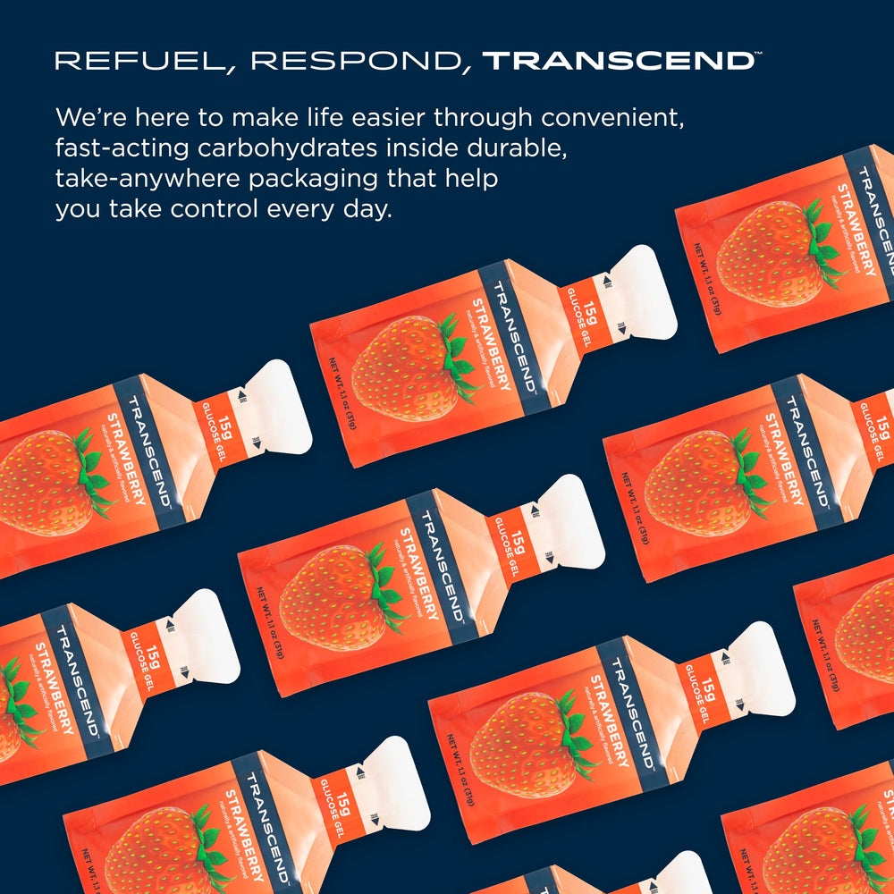 Transcend atleta consumiendo gel en ruta para recuperación rápida
