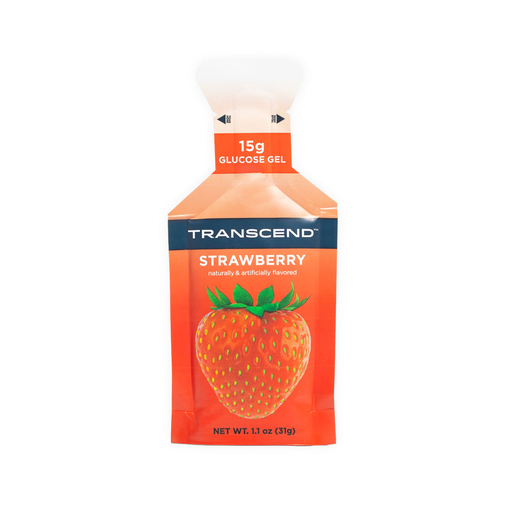 Transcend frente del empaque mostrando 24 sobres y ventaja de portabilidad