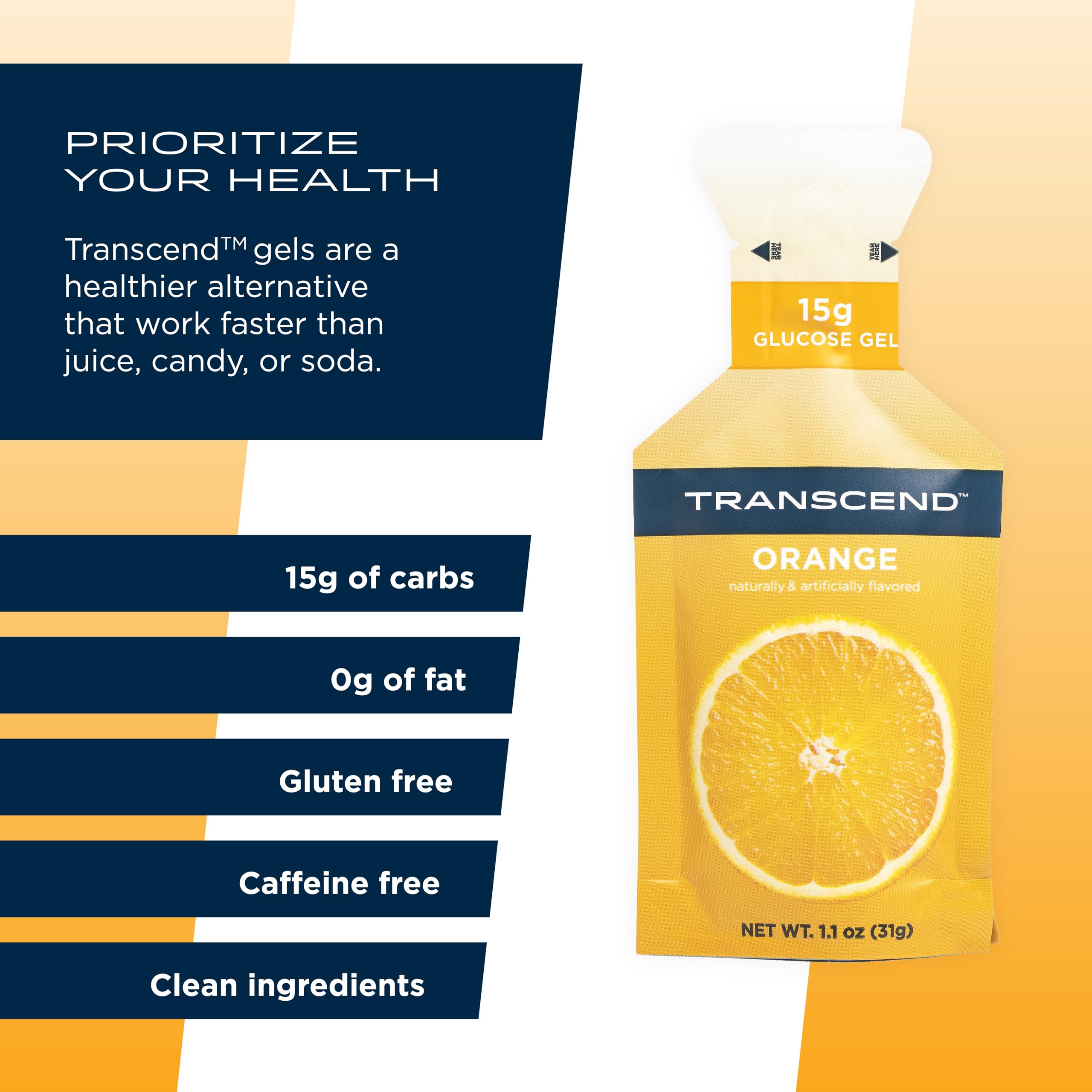 Transcend gel comparación tamaño en mano para visualizar porción portátil