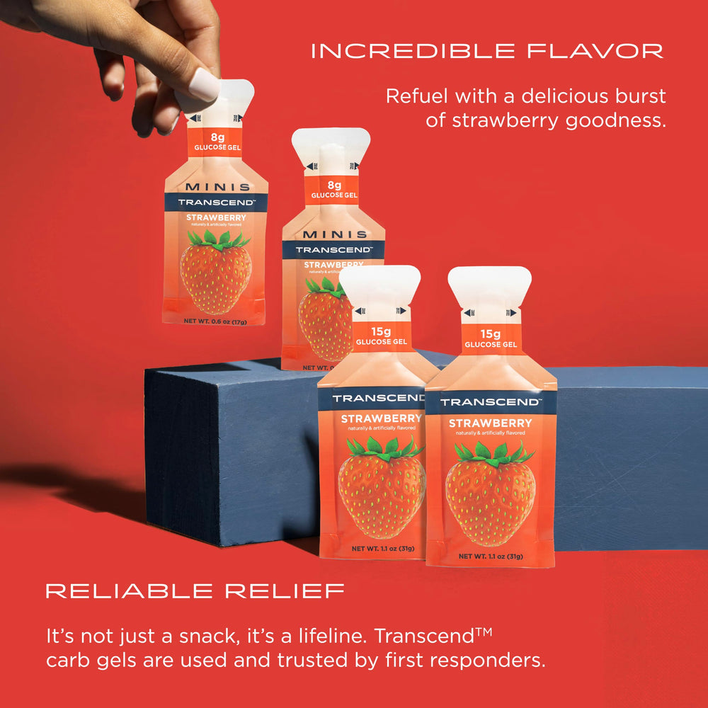 Transcend gel vertiéndose para ver consistencia y absorción rápida