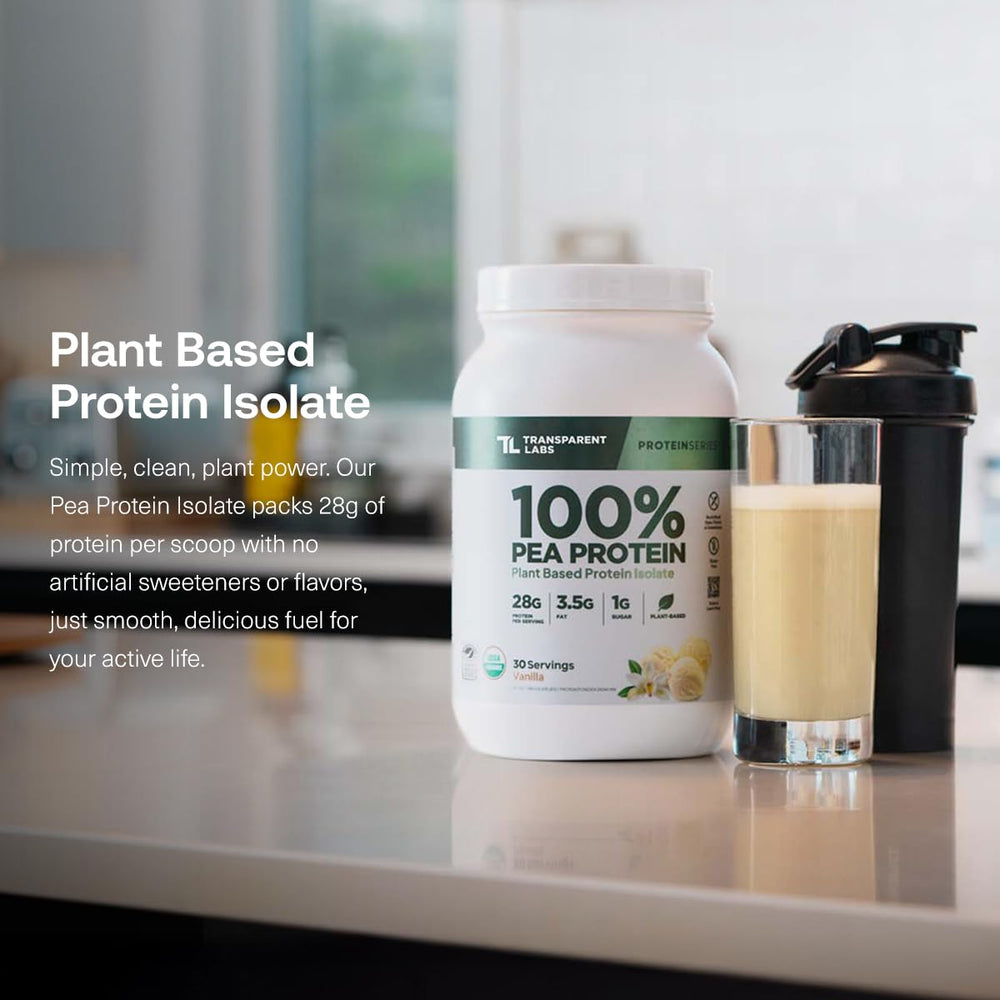 Transparent Labs cuchara medidora llena de polvo, control preciso de 28 g por porción