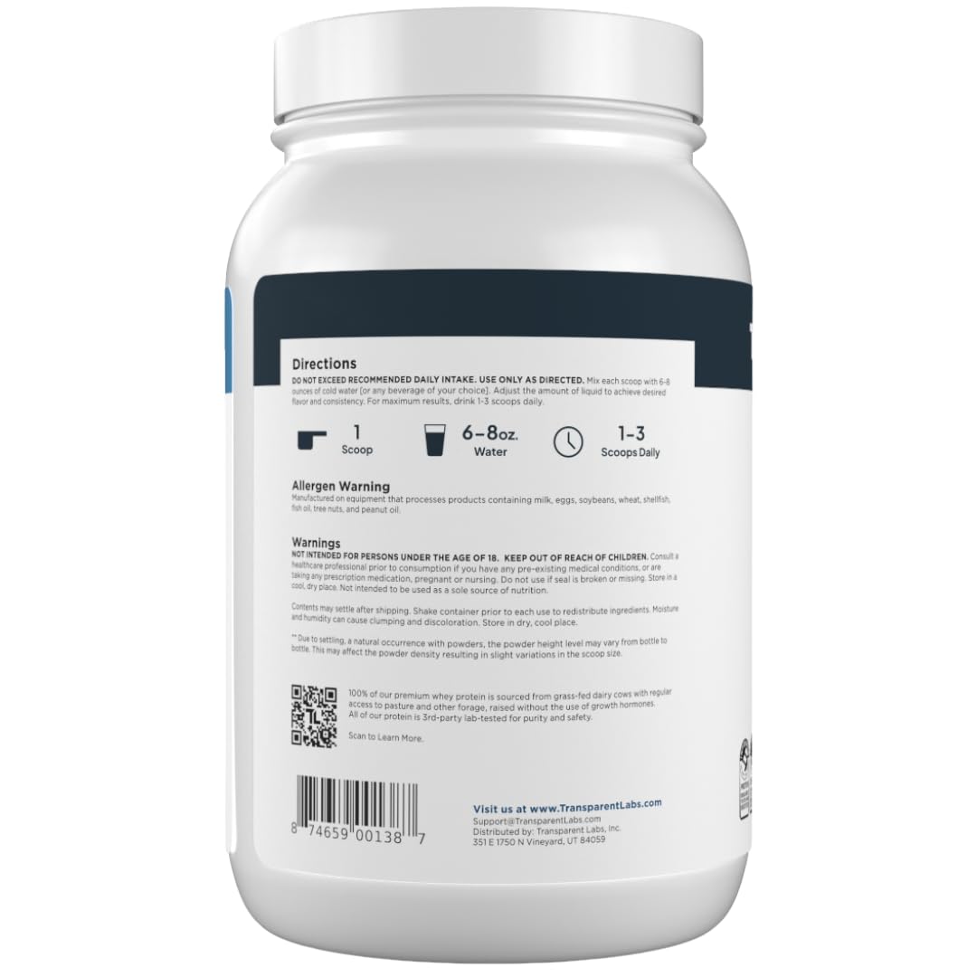 Transparent Labs polvo con cacao para sabor milk chocolate apetecible