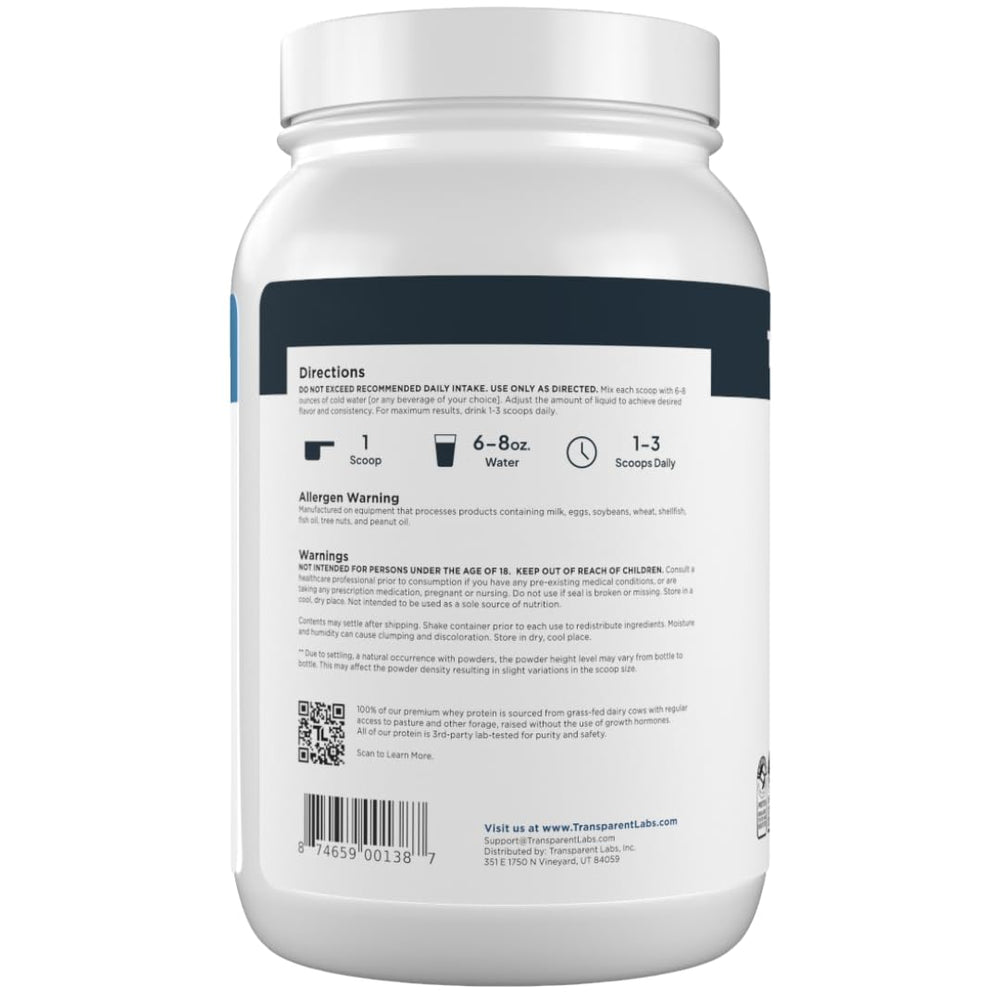 Transparent Labs polvo con cacao para sabor milk chocolate apetecible