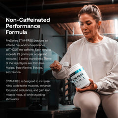 Transparent Labs batido preparado antes de entrenar que brinda energía sin cafeína