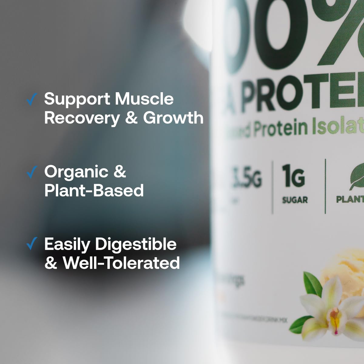 Transparent Labs etiqueta con sellos USDA Organic y sin GMO, confianza en certificaciones