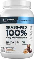Transparent Labs frente del envase mostrando marca y sabor Chocolate Peanut Butter, confianza visual