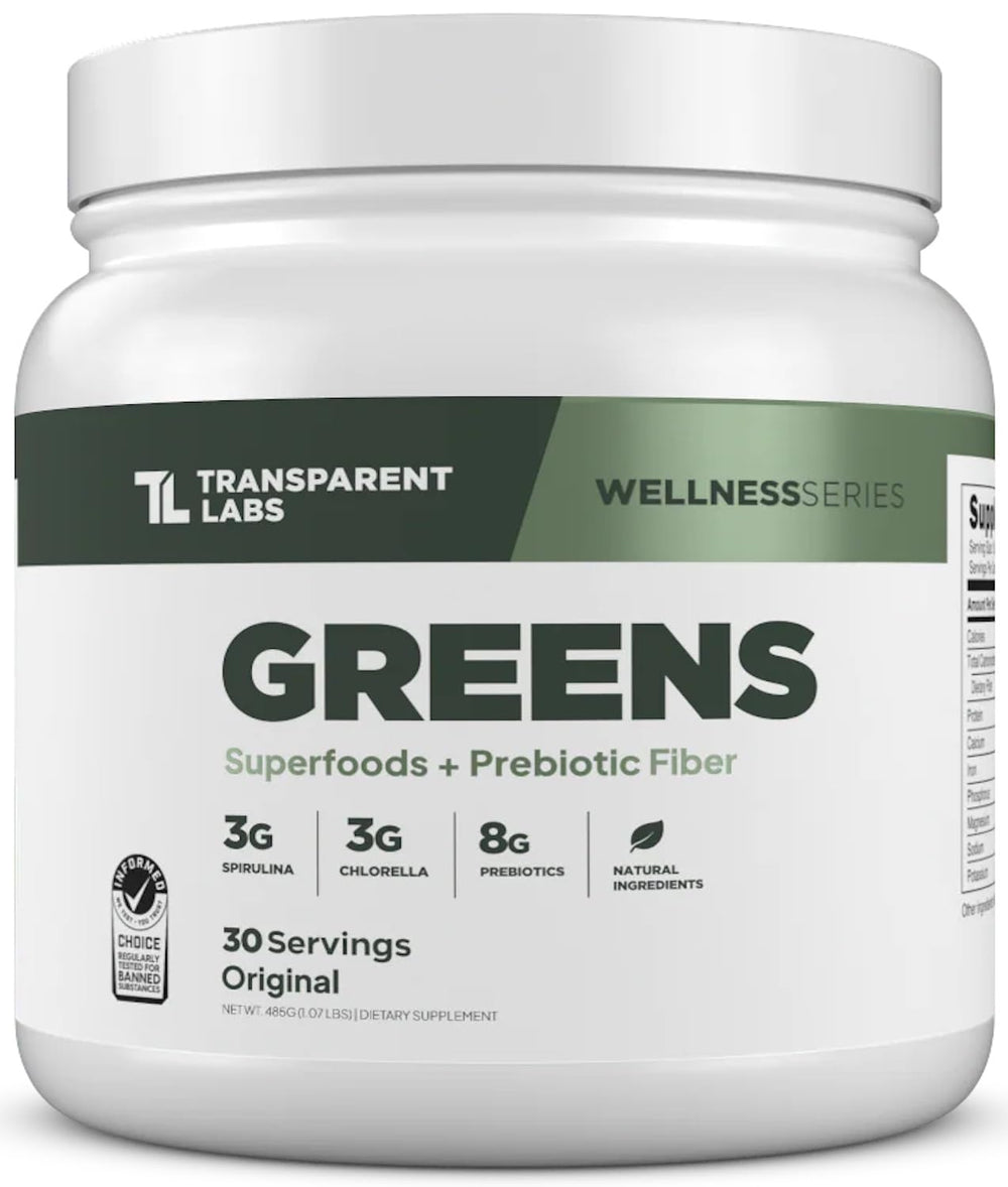 Transparent Labs bote frontal mostrando diseño y claridad de ingredientes
