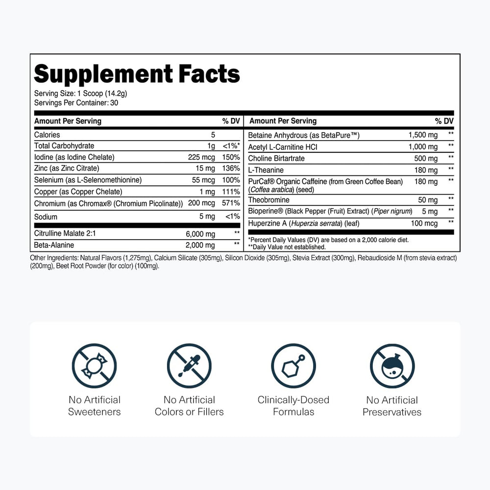 Vaso preparado con Lean Pre-Workout muestra bebida lista y energía sostenida para entrenar