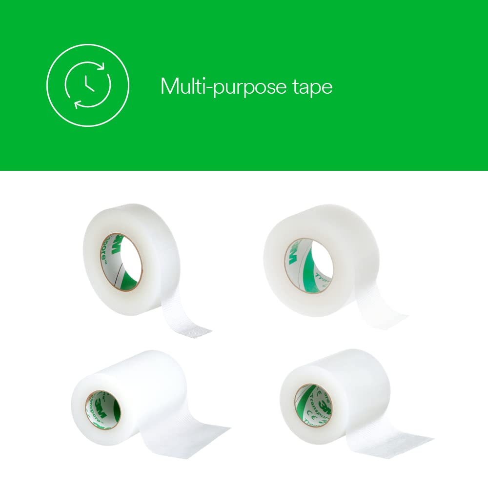 Transpore 3M primer plano de perforaciones que permite corte fácil