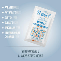 Travel Wipes guardadas en el bolsillo del bolso, accesibilidad inmediata