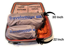 Travelwedge enrollada y plegada fácil de llevar en viaje
