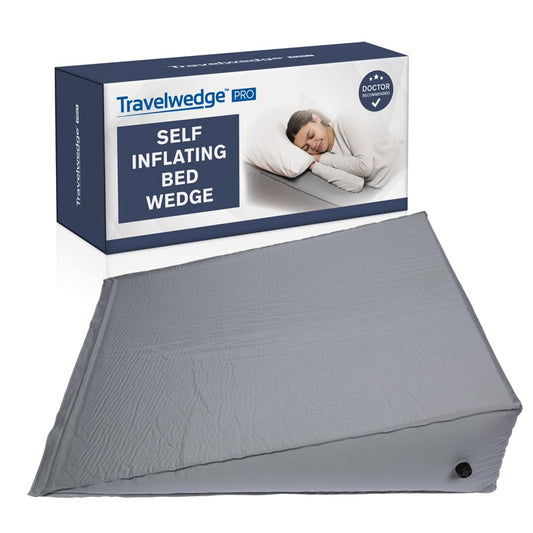 Travelwedge PRO frontal muestra la cuña lista y cómoda