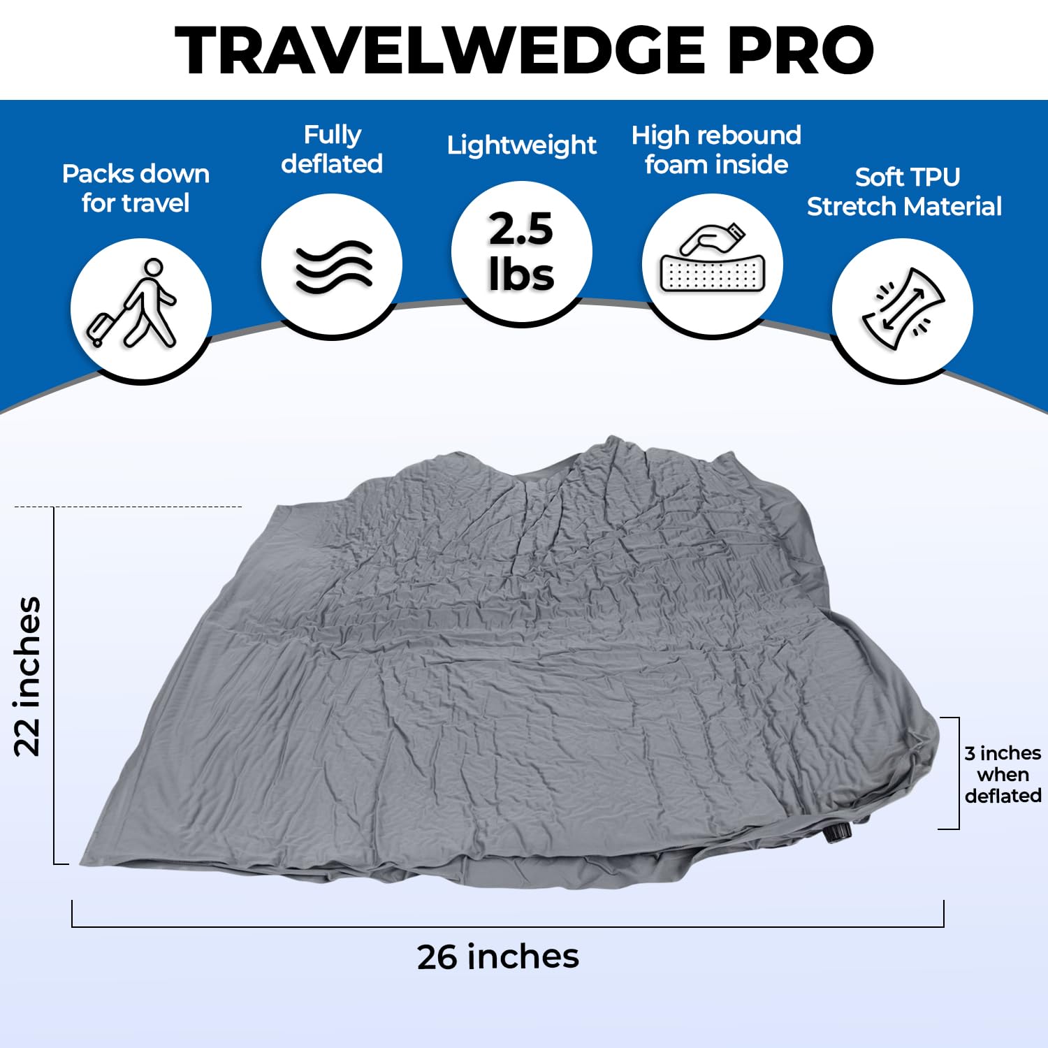 Travelwedge vista lateral enseña la inclinación uniforme