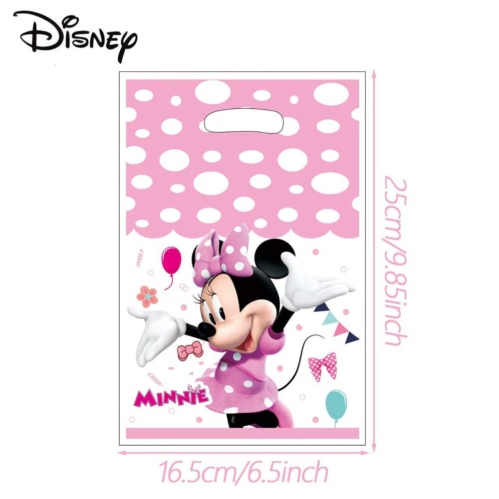 TREANY bolsas Minnie en mesa de fiesta, facilitan repartir recuerdos