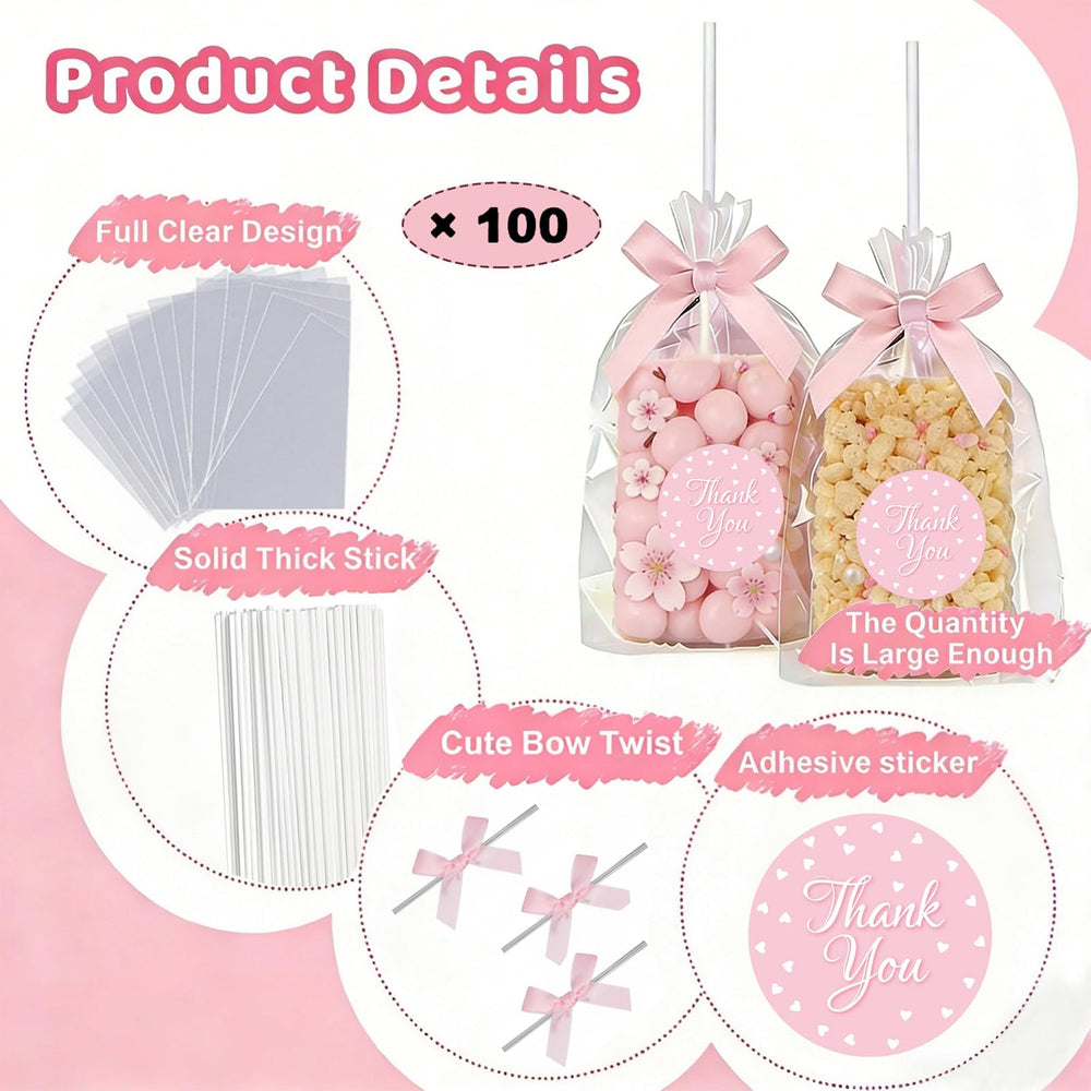Treayes bolsa con cake pop en uso, facilita empaque seguro
