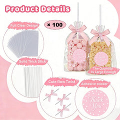Treayes bolsa con cake pop en uso, facilita empaque seguro
