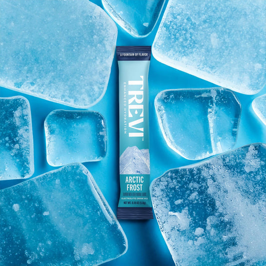 TREVI sobre individual Arctic Frost abierto con polvo listo para disolver
